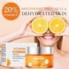 Crème à la Vitamine C,Crème au Vitamine C pour le Visage,Crème éclaircissante à la Vitamine C,Hydratant Pour Le Visage à La V