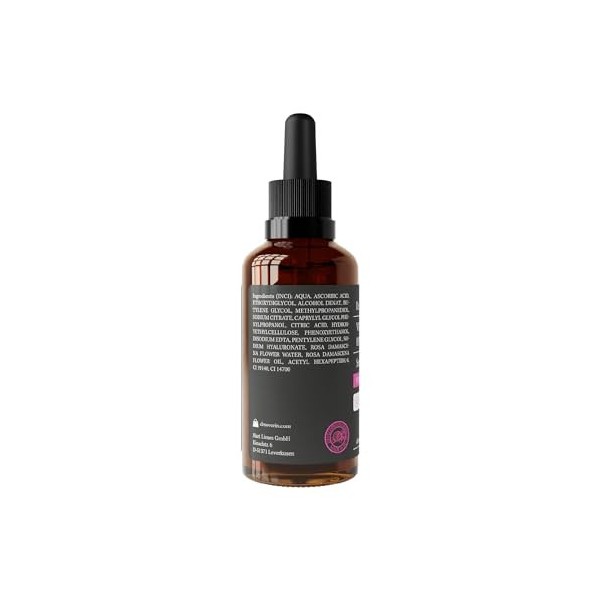 Dr. Severin Sérum hyaluronique ultra 12 % vitamine C 50 ml I Sérum pour le visage hautement concentré I avec acide hyaluroniq