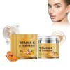 Grgowe Crème Visage Au Curcuma,Turmeric & Vitamin C Face Cream,Crème Pour Le Visage Au Curcuma Pour Femme,Crème With Turmeric