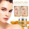 Grgowe Crème Visage Au Curcuma,Turmeric & Vitamin C Face Cream,Crème Pour Le Visage Au Curcuma Pour Femme,Crème With Turmeric