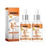 2 Pcs Sérum Vitamine C, Sérum Visage à la Vitamine C et Acide Hyaluronique, Sérum Blanchissant, Anti-Rides, Anti-Taches, Anti