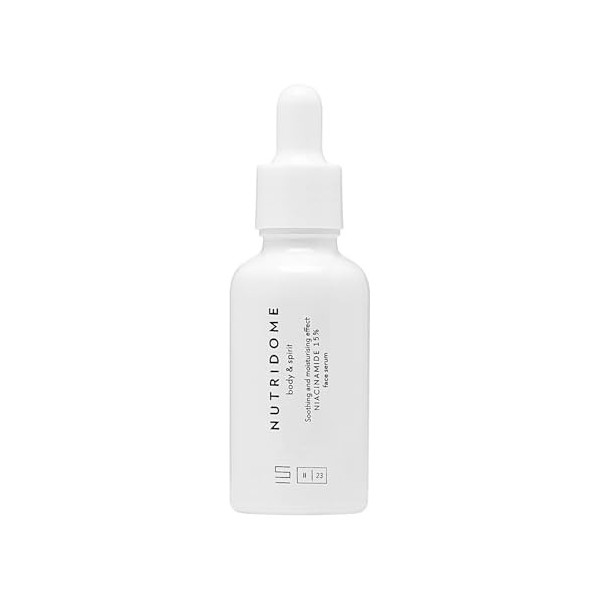 Nutridome Sérum visage avec niacinamide 15%, vitamine B, 30 ml - sérum visage anti-imperfections - hydratation, uniformisatio