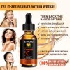 Sérum à la vitamine C pour le visage avec acide hyaluronique, vitamine E, 20 % de vitamine C pour anti-rides, cernes, ridules