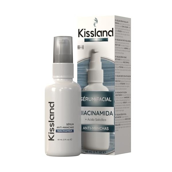 Serum Anti Tache Visage avec Niacinamide Pur Vitamine B3 et Acide Salicylique 60ml - Creme Anti Tache pour Soins Visage Fem