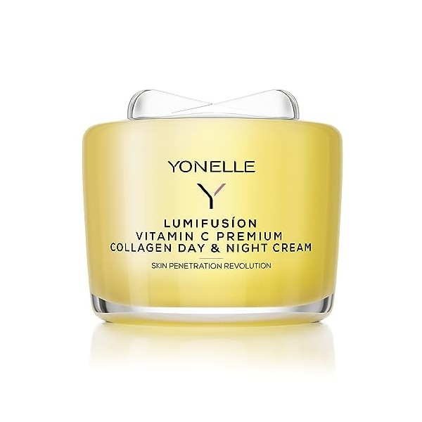 YONELLE Crème visage à la vitamine C LUMIFUSION - Crème de jour et de nuit - Crème anti-âge pour femme - Soin du visage - Crè