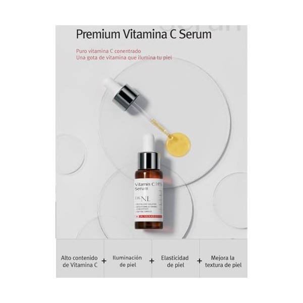 Dr. NL Vitamin C 14% Sérum - Cosmétique coréenne - Sérum raffermissant - 20ml