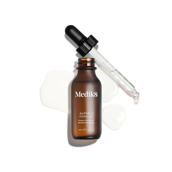 Medik8 Super C Ferulic - Sérum Éclaircissant Puissant à la Vitamine C - 30% de Vitamine C Stabilisée - Éclaircit la Peau et R