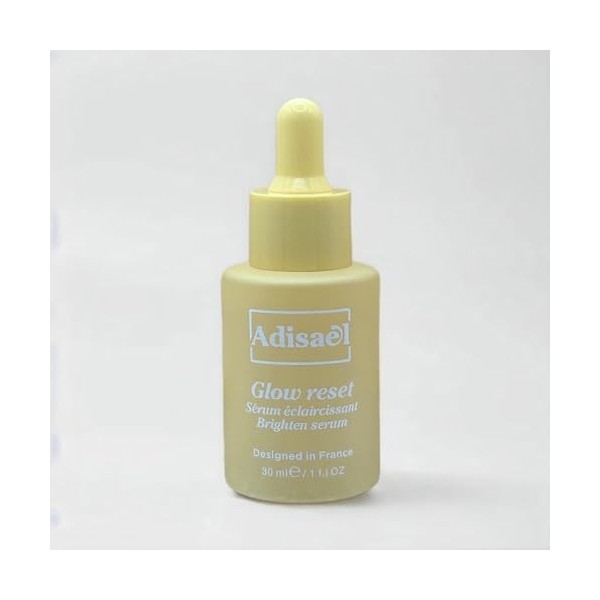 Adisael -GLOW RESET Sérum Concentré anti tâches- Pour les Teints Ternes - Enrichi en Vitamine C et Acide Glycolique - 30 ml