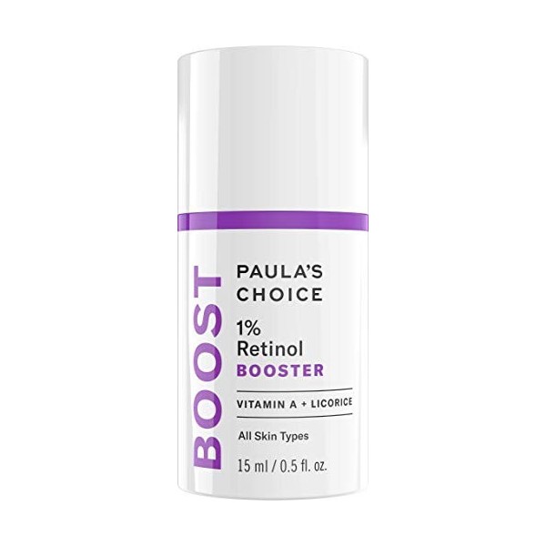 Paulas Choice BOOSTER 1% Retinol Sérum - Raffermissant, Anti Âge, Anti Rides, Contre les Taches Brunes & Pores Dilatés - ave