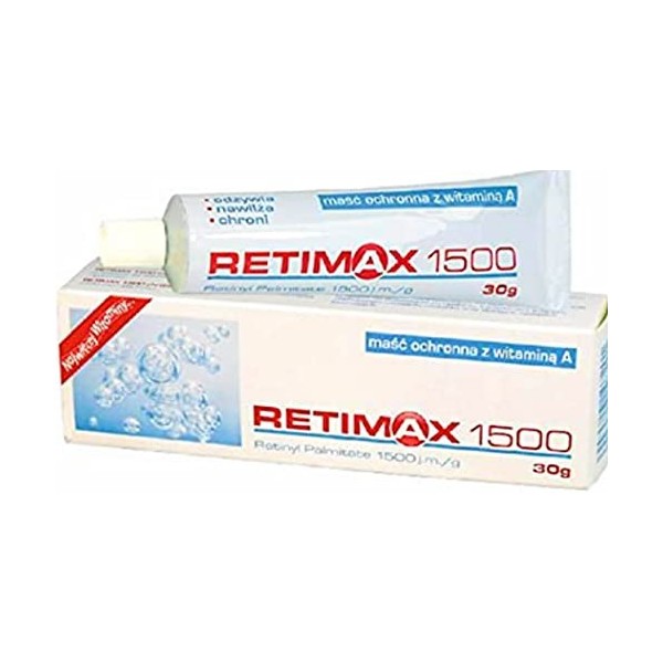 Retimax 1500 Vitamine A Rétinol Crème Anti-âge Anti-rides Crème pour peaux déshydratées 30 g