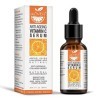 Sérum Vitamine C avec Acide Hyaluronique 30ML, 20% de Vitamine C Anti-âge avec, Anti-rides et Anti-taches, Sérum Visage pour 