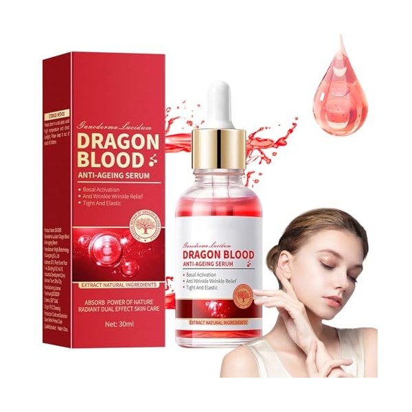 Sérums pour le Visage, Visage de Sang de Dragon, Sérum de Sang de Dragon,Sérum Anti Rides Dragon Blood pour Raffermissement d