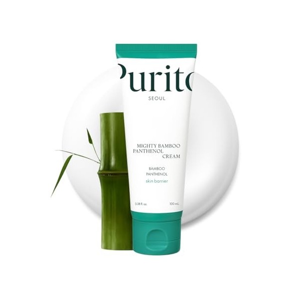 PURITO Panthenol Cream, Glow Skin, Skin Barrier Repair, for All Skin Types, Daily Face Moisturizer, Vegan & Cruelty-Free, Kor