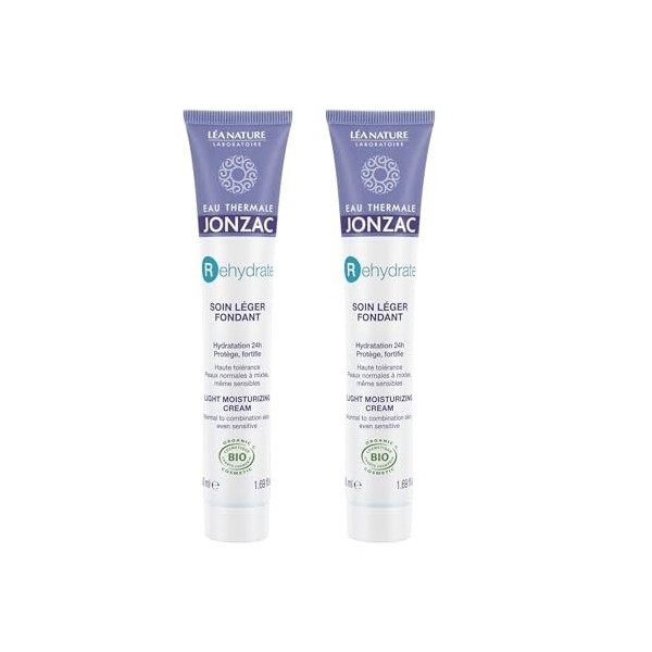 Eau Thermale Jonzac®| Soin Léger Fondant - Rehydrate | Hydratation 24h – Protège, Fortifie | Peau repulpée | Peaux normales à