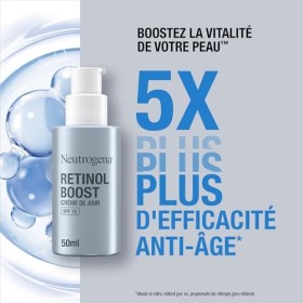 Neutrogena | Crème de Jour Retinol Boost SPF 15 50 ml – Soin visage au rétinol pour combattre les signes visibles du vieill