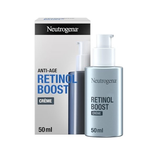 Neutrogena | Crème Anti-Âge Retinol Boost flacon-pompe de 50 ml – Soin du visage pour combattre les signes visibles de lâg