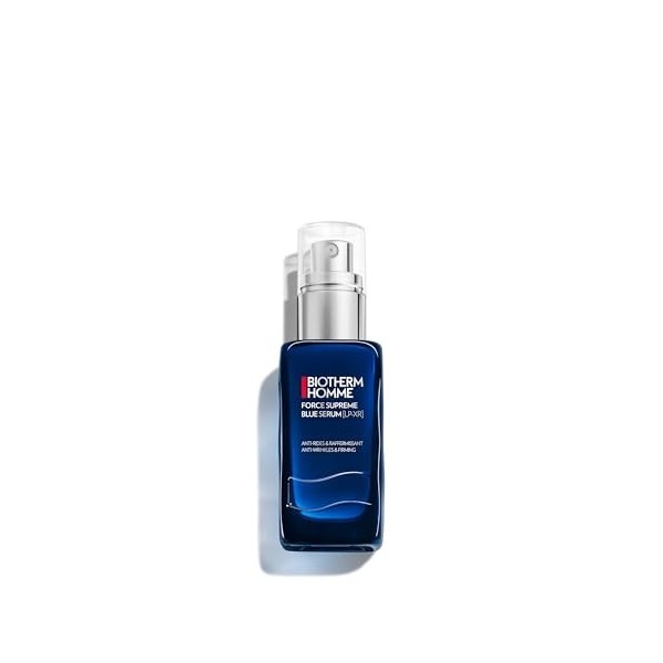 Biotherm Homme, Force Supreme Blue Serum, Sérum Visage Anti-Âge Raffermissant pour Homme, Enrichi en Pro-Xylane et Pro-Retino