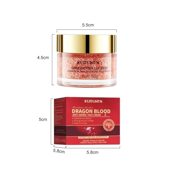 KUIRUNRX® Dragons Blood Easy Cream, Crème Anti-Rides pour Visage, Dark Spot Correcting Sérum Correcting, Pour le Blanchiment