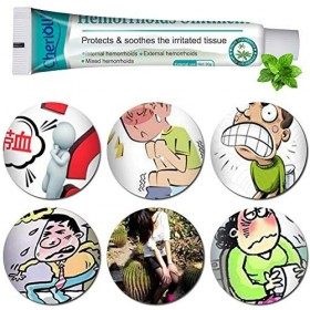 Hémorroïdes Cream, Hémorroïdes 1PCS,Tube auxiliaire x1