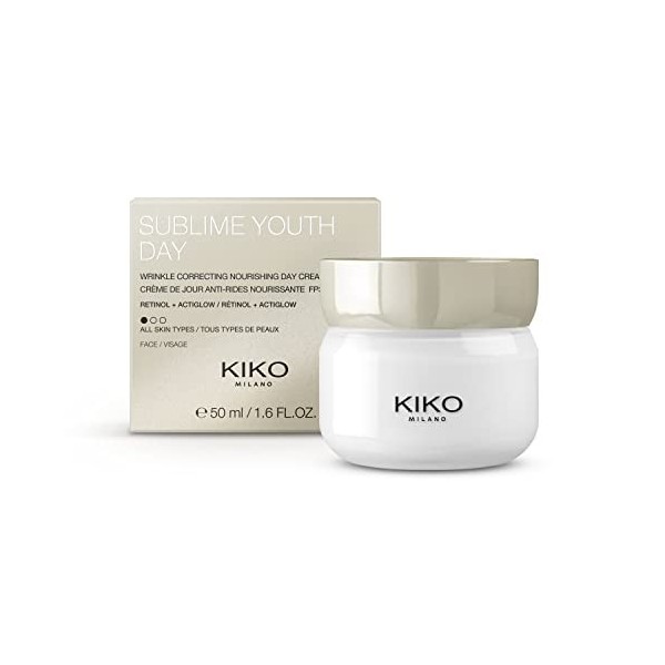 KIKO Milano Sublime Youth Day | Crème de Jour Anti-rides Nourrissante au Rétinol - Spf 15