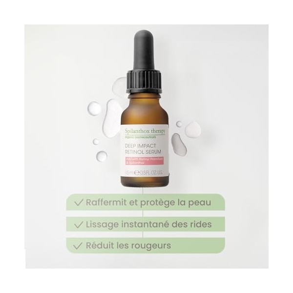 Spilanthox therapy - Deep Impact Retinol Serum - Sérum anti-âge pour le visage - réduction des rides & peau nette - Spilantho