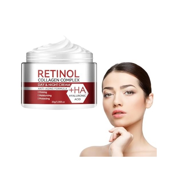 Mikabila 07, F Crème Visage Hydratante au Rétinol, Retinol Cream Moisturizer, Crème Anti-âge au Rétinol, Crème Anti-Âge Jou