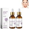 Grgowe 2PC Essence De Rétinol,Sérum Visage Au Rétinol,Essence Anti-Rides Au Rétinol,Sérum Facial Au Rétinol,Rétinol Hydratant