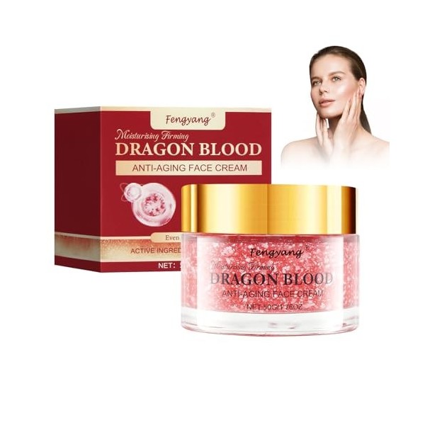 Fengyang® Crème de Sang de Dragon, Crème Visage Raffermissante, Retinol Placenta Dragon Cream, Crème Anti-rides pour Femmes, 