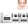 2PC Retinol Creme Hydratante Visage,Crème Pour Le Visage Anti-Âge Au Rétinol,Crème Anti-Âge Rétinol Naturel,Hydratant À LAci