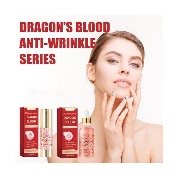 Grgowe Sérum Anti Rides Dragon Blood+Retinol Placenta Dragon Cream,Crème De Sang De Dragon Placentaire Rétinol,Sérum De Sang 