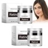 Pemarlis 2PCS Instant Face Lift Cream 2024 New Miracle Retinol, Miracle Retinol Moisturizer, pour raffermir la peau, atténuer