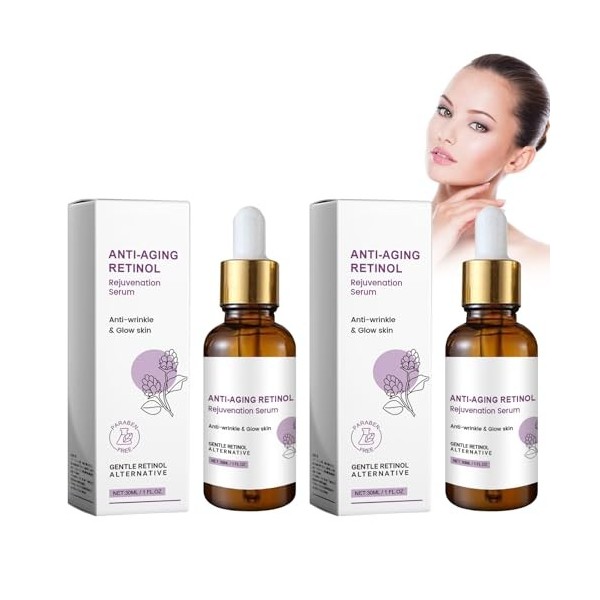 Sérum Visage Rétinol Avec Vitamine E, Sérum De Collagène Pour Le Visage, Sérum Anti-Âge Anti-Rides, Serum Anti Rides Concentr