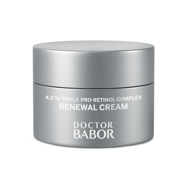 Doctor BABOR Renewal Crème régénérante anti-âge et anti-taches pigmentaires avec complexe pro-rétinol pour une peau rayonnant