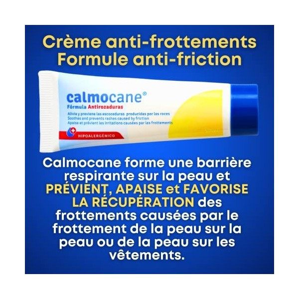 50 ml CALMOCANE creme anti frottement cuisse femme - crème anti friction pour sports - Baume reparatrice anti chafing - Absor