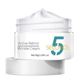 Crème Collagène Visage Rétinol,Crème Délimination Instantanée des Rides au Rétinol,Crème Visage Au Rétinol,5 Secondes Délim