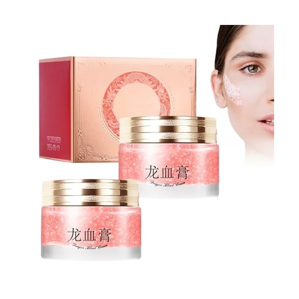 Dyceittdia 2PCS Crème au Sang de Dragon, Crème de Sang de Dragon pour le Visage, Crème au sang de dragon au Rétinol, Crème Ra