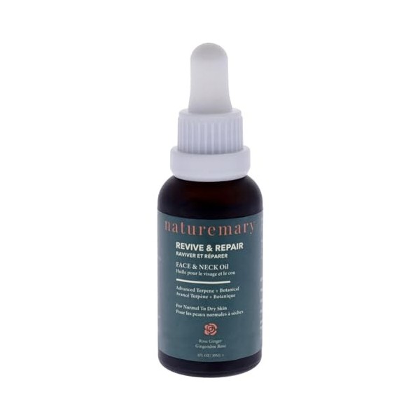 Naturemary Revive and Repair Face and Neck Oil - Hydrating Face Serum - Brightens, Smoothens, and Evens Complexion - Boosts C