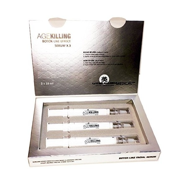 agekilling Sérum – révolutionnaire anti-âge Traitement 3 X 10 Ml – Idéal pour compléter à des traitements MicroBattery oneedl