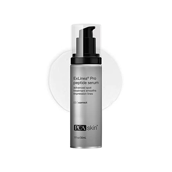 PCA SKIN ExLinea Pro Sérum visage aux peptides – Traitement anti-âge avancé contre les taches hydratantes avec acide hyaluron