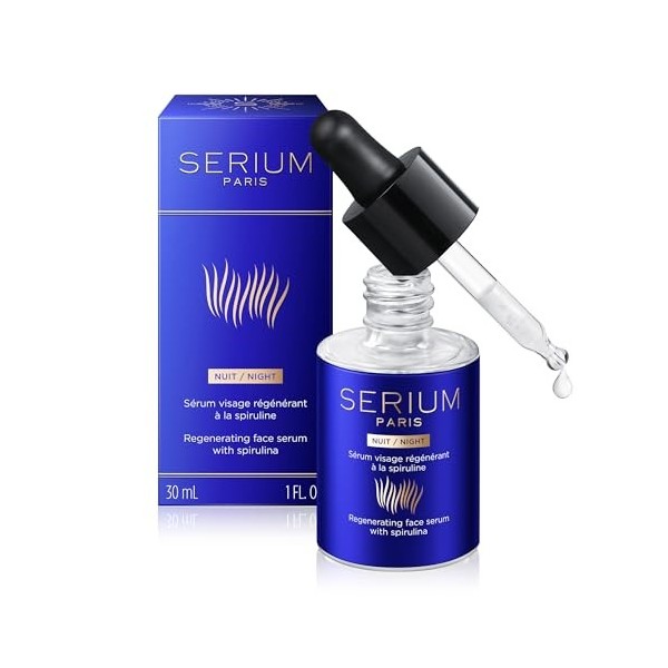 SERIUM - Sérum visage régénérant à la Spiruline - NUIT - 30mL