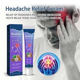 Crème Anti-migraine, Pommade contre les Maux de Tête élimine les Vertiges pour un Usage quotidien.