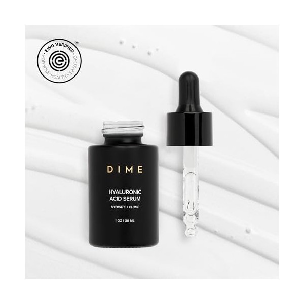 DIME Beauty Hyaluronic Sérum Clean Hydrateur et hydratant pour la peau avec acide hyaluronique hydrosoluble