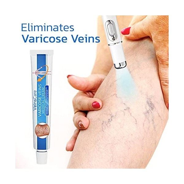 VeinsHealth Varicose Veins Blue Light Therapy,Stylo Anti-varicos Denlèvement de Veine,stylo de veines variqueuses de thérapi