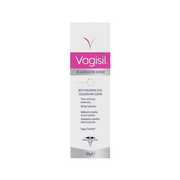 Vagisil Sérum Hydratant Et Rajeunissant Pour La Zone Vulvaire Avec De LAcide Hyaluronique, Du Collagène Et De LÉlastine, Hy