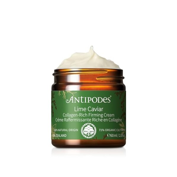 LIME CAVIAR Crème raffermissante riche en collagène Antipodes 60 ml