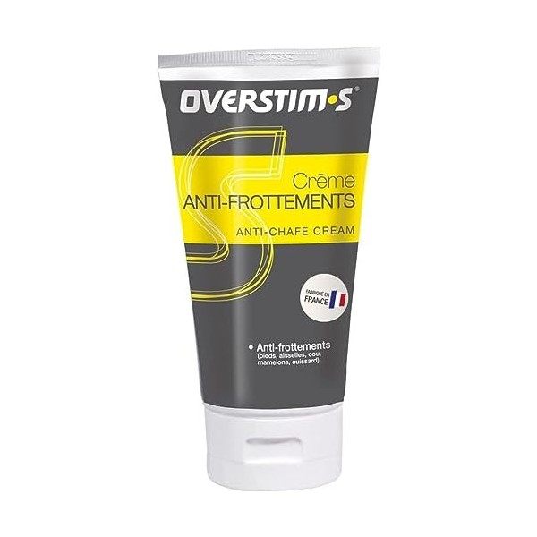 Overstim.s - Crème Anti-Frottements 150ml - Activités sportives - Protège efficacement des frottements cuisses, aisselles,