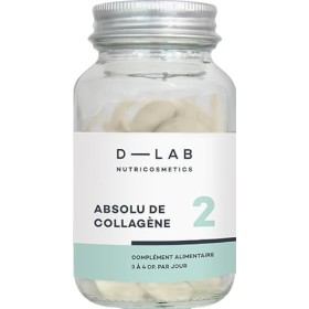 D-LAB Absolu de Collagène Marin | 1 Mois de Complément Alimentaire Anti-Âge | Atténue Visiblement les Rides, Raffermit et Lis