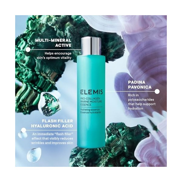 ELEMIS Essence marine hydratante pro-collagène pour hydrater, préparer et dynamiser, essence de collagène marin pour lisser l