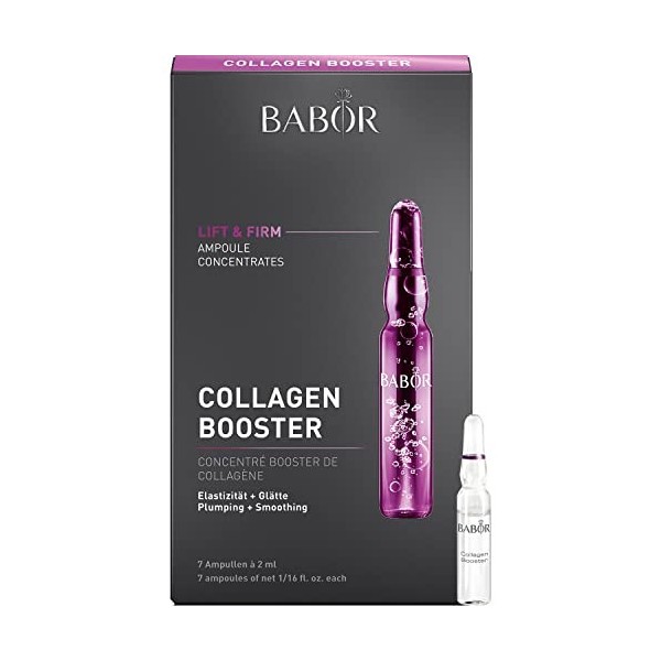 BABOR AMPOULE CONCENTRATES Collagen Booster, concentré actif en cas de perte délasticité et contre les rides, 7 x 2 ml