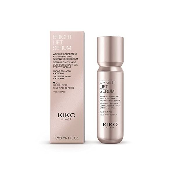 KIKO Milano Bright Lift Serum | Sérum Lifting Luminosité Intense au Collagène Marin